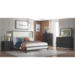 Pemberly Row Modern / Contemporary 3-Drawer Nightstand in Black