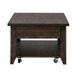 Pemberly Row Modern / Contemporary Lift Top Cocktail Table in Brown