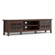 Pemberley Row Solid Wood Russet Brown TV Media Stand Rectangular 72