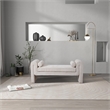 Pemberley Row Chenille Upholstered Cream Bench Rectangular 63