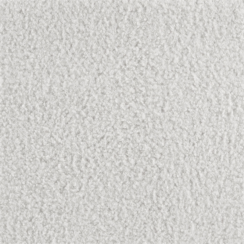 Pemberly Row Boucle Fabric Upholstered Queen Wingback Bed White