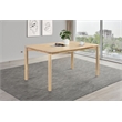 Pemberly Row Rectangular Mid-Century Wood Dining Table White Washed
