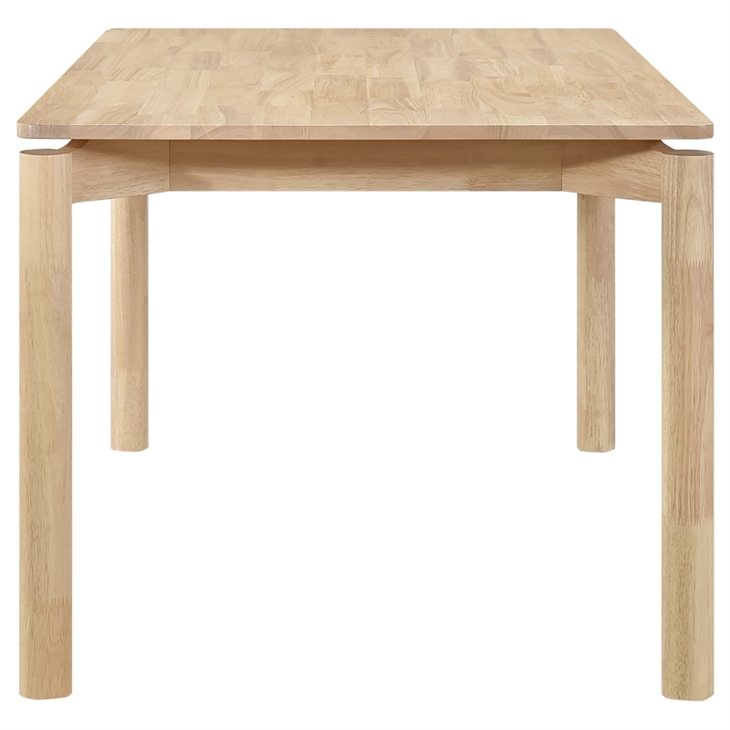 Pemberly Row Rectangular Mid-Century Wood Dining Table White Washed
