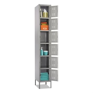 Pemberly Row Modern / Contemporary Box Locker in Gray Finish
