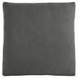 Pemberly Row Modern Down Filled Overstuffed Fabric Ottoman in Gray