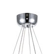Pemberly Row Ring Transitional Metal LED Chandelier in Chrome