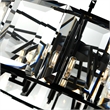 Pemberly Row Modern 12 Light Farmhouse Metal Chandelier in Black