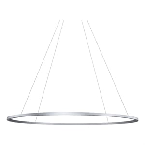Pemberly Row 60&quot Adjustable ETL Certified Integrated LED Chandelier in Silver