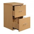Pemberly Row 2-Drawer Wood Vertical File with Lockdowel - Natural Finish