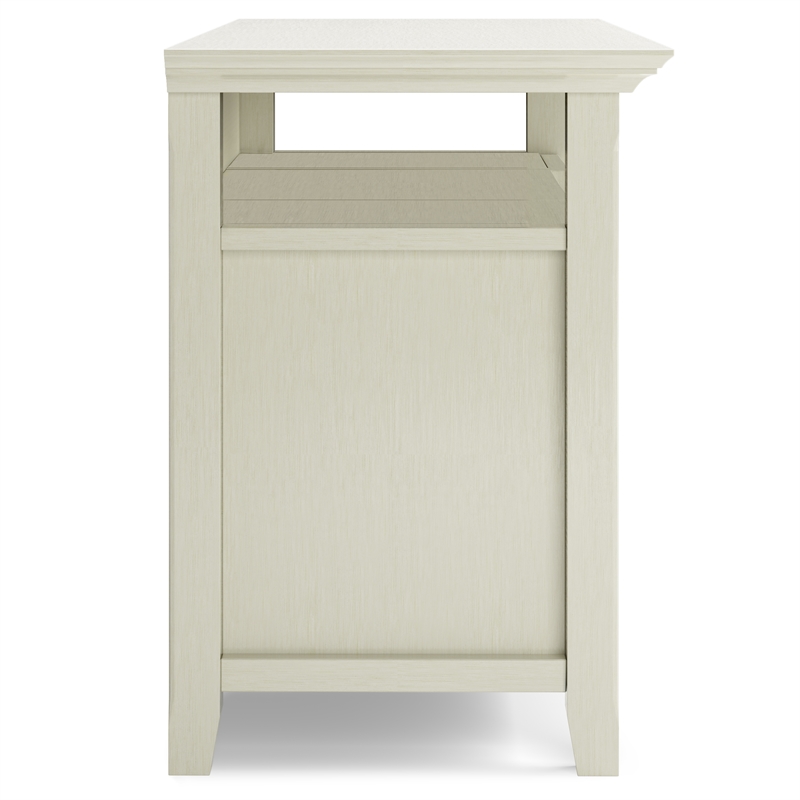 Pemberly Row Solid Wood 54 inch Wide Transitional TV Media Stand - Antique White