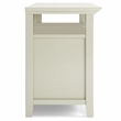 Pemberly Row Solid Wood 54 inch Wide Transitional TV Media Stand - Antique White