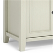 Pemberly Row Solid Wood 54 inch Wide Transitional TV Media Stand - Antique White