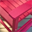 Pemberly Row All-Weather Traditional Resin Patio Porch Rocker in Red