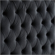 Pemberly Row 86.5 x 89 Velvet Upholstered King Canopy Bed in Black