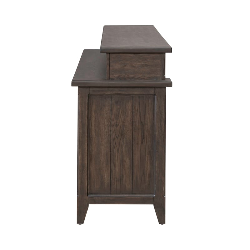 Pemberly Row Modern / Contemporary Console Bar Table in Brown
