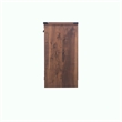 Pemberly Row Engineered Wood Contemporary Credenza File Cabinet in Dark Walnut