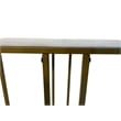 Pemberly Row Contemporary End Table - White Marble - Industrial