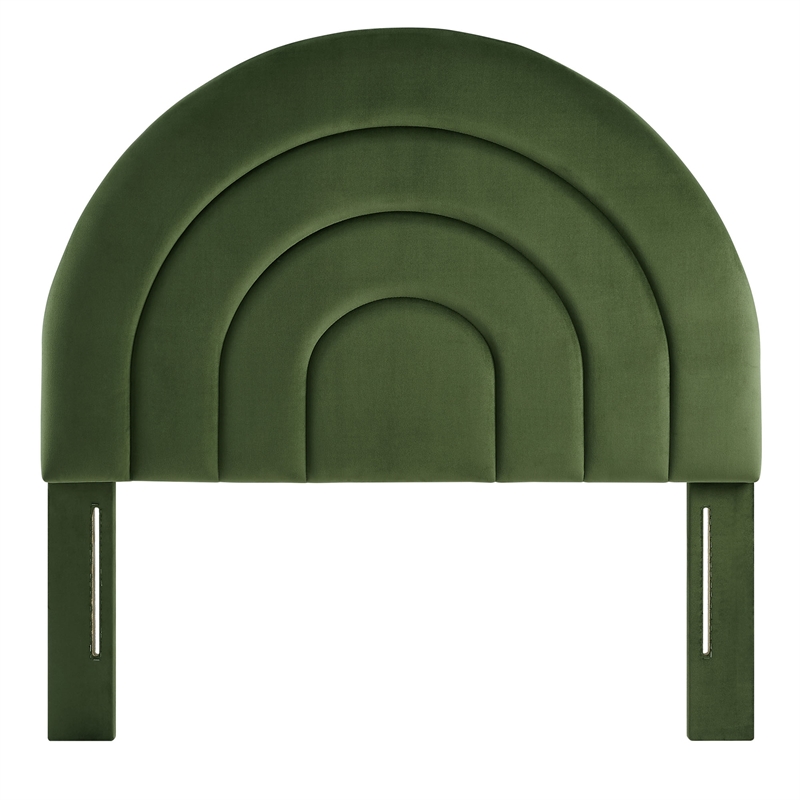 Pemberly Row Modern / Contemporary Twin Headboard in Moss Green