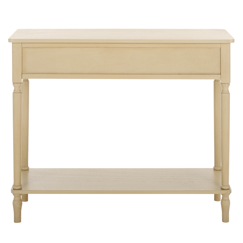 Pemberly Row Contemporary Wood 2 Drw Small Console in Natural