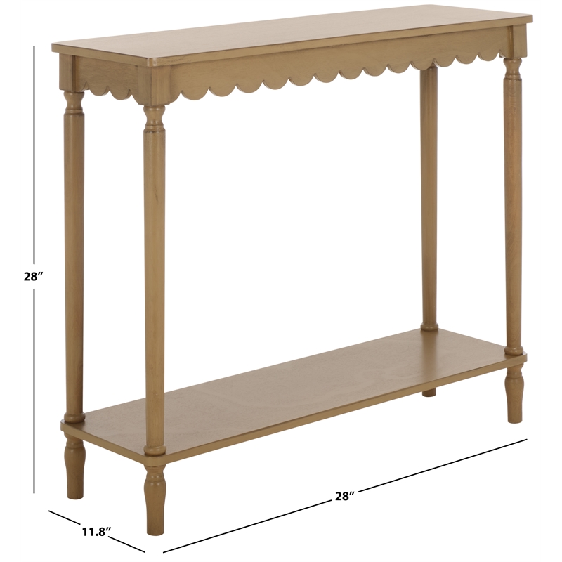 Pemberly Row Modern / Contemporary Wood Console in Brown Finish