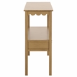 Pemberly Row Modern / Contemporary Wood Lower 2 Drw Console in Brown