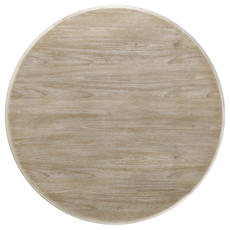 Pemberly Row Round 60-inch Pedestal Wood Dining Table in Brown
