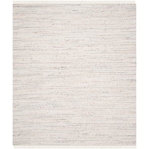 Pemberly Row 8'-0&quot x 10'-0&quot Cotton Hand Woven Rug in Ivory/Multi-Color