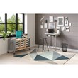 Pemberly Row Height Adjustable Student Desk Pendulum Bar & Book Box in White