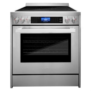 Pemberly Row 30&quot Stainless Steel Electric Range with Convection Oven