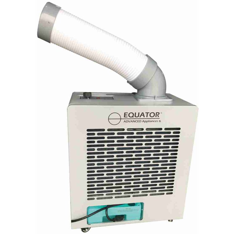 Pemberly Row Modern Outdoor Portable Air Conditioner in Silver