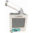 Pemberly Row Modern Outdoor Portable Air Conditioner in Silver