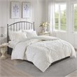 Pemberly Row 3-Piece Cotton Tufted Full/Queen Duvet Cover Set in Off White