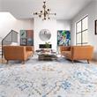 Pemberly Row Mid-Century Modern Leather Sofa Set in Cognac Tan