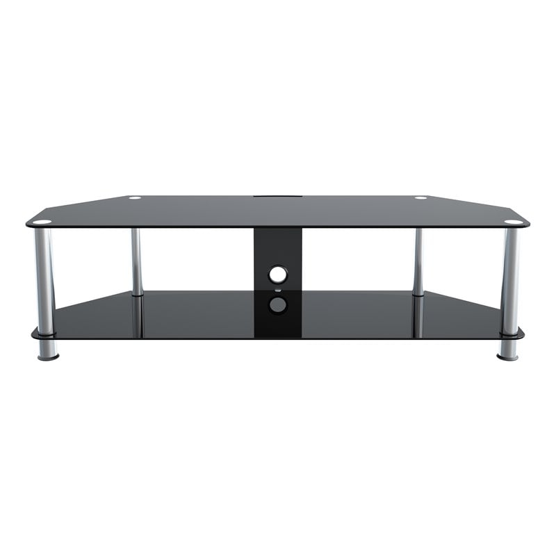 Pemberly Row Steel TV Stand w/ Cable Management for up to 65