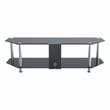 Pemberly Row Steel TV Stand w/ Cable Management for up to 65