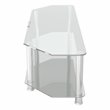 Pemberly Row Steel TV Stand w/ Cable Management for up to 65
