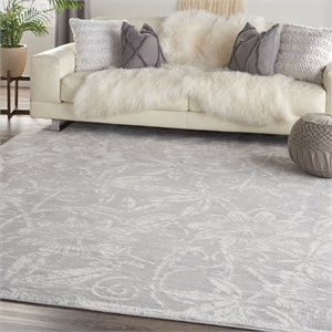 Pemberley Row Polypropylene Gray Area Rug Rectangular Lightweight 100&quot x 138&quot