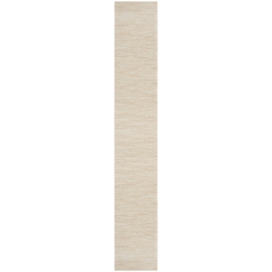 Pemberly Row Modern / Contemporary 2'2&quot x 20 Ivory Beige Outdoor Rug