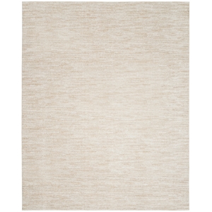 Pemberly Row Modern 7' x 10' Ivory Beige Fabric Indoor/Outdoor Rug