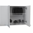 Pemberly Row Modern Wall Cabinet Four Doors Engineered Wood White