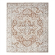 Pemberly Row Machine Washable 9' x 12' Gold/Multicolor Vintage Indoor Rug