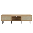 Pemberly Row Rattan and Particleboard TV Stand for TVs up to 70