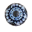 Pemberly Row Victorian 2-Light Glass Semi Flush Light in Multi-Color