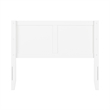 Pemberly Row Contemporary Full Solid Wood Headboard in White