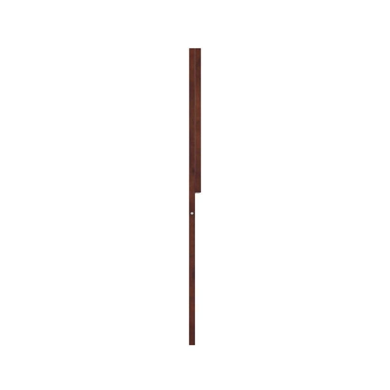 Pemberly Row Contemporary King Solid Wood Headboard in Walnut