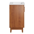 Pemberley Row Wood White/Walnut Bathroom Vanity Rectangular Hinged Doors 23