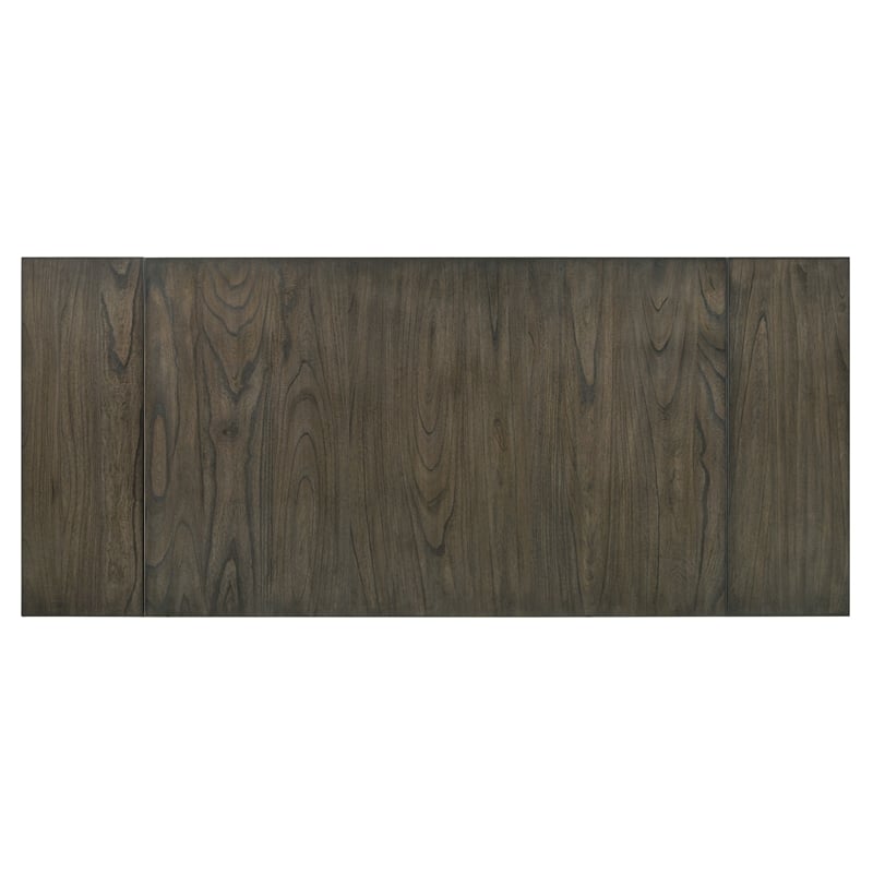 Pemberley Row Solid Wood Rustic Brown Dining Table Rectangular 94.69