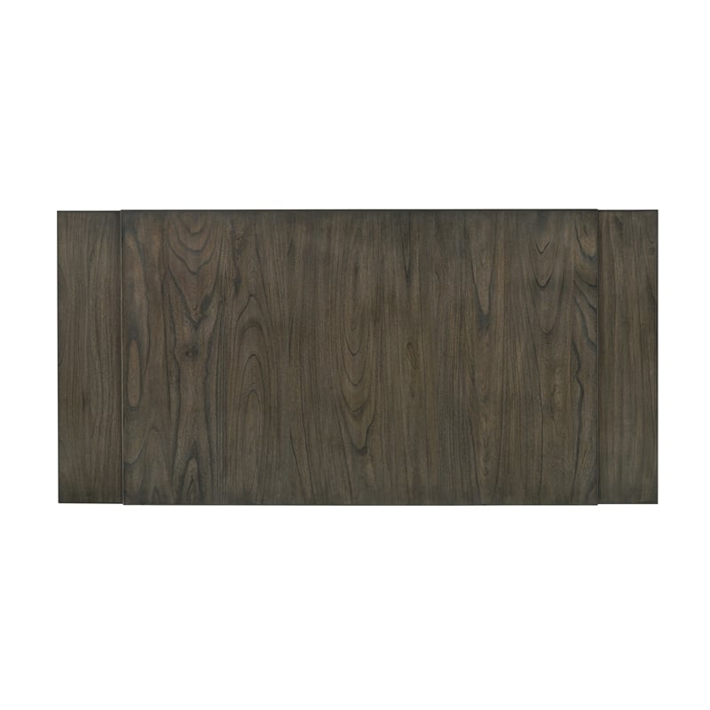 Pemberley Row Solid Wood Rustic Brown Dining Table Rectangular 94.69