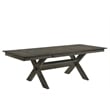 Pemberley Row Solid Wood Rustic Brown Dining Table Rectangular 94.69