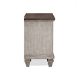 Pemberly Row 2-Drawer Solid Wood Nightstand in Vintage Cream